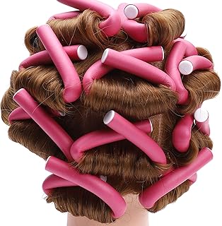 20 pièces 9,5" tiges à friser flexibles bigoudis en mousse souple bigoudis