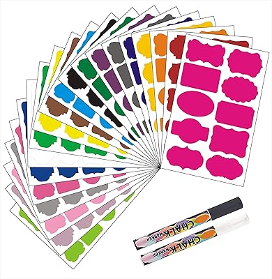 200 étiquettes autocollantes pour tableau noir en 20 couleurs, imperméables et réutilisables avec 2 stylos à craie effaçables, étiquettes de cuisine colorées, étiquette de garde-manger pour récipients à épices en pot mason. La boutique en ligne DIAYTAR COTE D'IVOIRE offre une expérience d'achat unique et personnalisée, avec une équipe de soutien à la clientèle dédiée et disponible pour répondre à toutes les questions. Avec plus de 300000 références de produits, la boutique propose une grande variété de choix pour répondre à tous les besoins et goûts. C'est la boutique en ligne idéale pour les ivoiriens qui cherchent à faire des achats en ligne sans se déplacer.