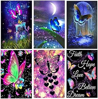 Kit de peinture diamant 5d à faire soi-même, 6 pièces, pour adultes, peinture