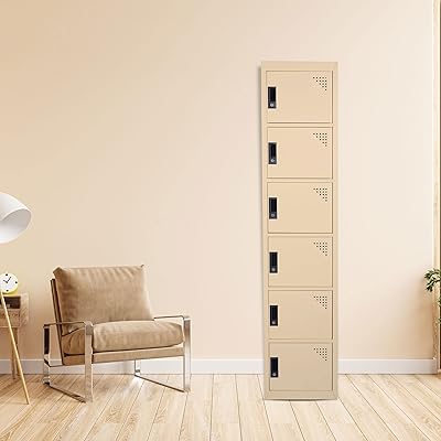 Armoire de rangement rigide en acier à 6 portes pour la maison, l'école et le bureau, conception à 5 étagères - serrure à poignée en plastique, beige. DIAYTAR COTE D'IVOIRE offre une expérience d'achat sans précédent, avec des promotions régulières et des offres spéciales qui permettent aux clients de réaliser des économies considérables. La boutique en ligne est également sécurisée, garantissant que les transactions sont effectuées de manière sûre et confidentielle. C'est pourquoi les clients ivoiriens font confiance à DIAYTAR COTE D'IVOIRE pour tous leurs besoins de shopping en ligne.