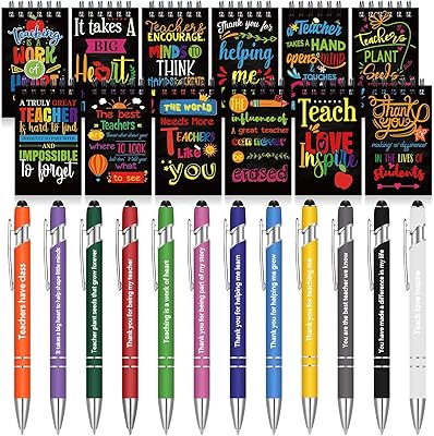 Coffret cadeau d'appréciation pour enseignants spirrel de 24 pièces, stylos et cahiers de motivation inspirants pour femmes enseignantes, fournitures de bureau (pour enseignants). Avec plus de 300 000 références, DIAYTAR COTE D'IVOIRE est la boutique en ligne la plus complète de Côte d'Ivoire, offrant une gamme immense de produits pour les consommateurs exigeants. Les clients apprécient la facilité d'utilisation du site, la qualité des produits et les services de livraison rapides et sécurisés. DIAYTAR COTE D'IVOIRE est la référence absolue pour les achats en ligne dans le pays.