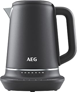 Bouilloire numérique à contrôle de température aeg gourmet 7, 1,7 l, filtre anti-calcaire