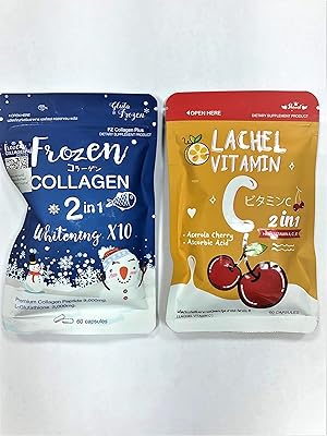 Ensemble combiné : collagène congelé 2 en 1 blanchissant x 10 + vitamine c 2 en 1 120 gélules. Chez DIAYTAR COTE D'IVOIRE, nous mettons l'accent sur la qualité et la fiabilité de nos produits. Nous sommes convaincus que notre large sélection de produits répondra à vos besoins spécifiques. Notre boutique en ligne est conçue pour être facile à utiliser et permettre une navigation intuitive pour une expérience d'achat agréable.