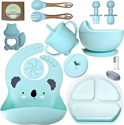 Fournitures d'alimentation pour bébé odoo pour le sevrage (14 pièces), ensemble d'alimentation