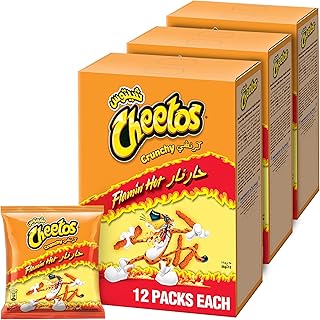 Cheetos croquants flamboyants 25 g x 12 paquet de 3. Avec plus de 300000 références disponibles, DIAYTAR COTE D'IVOIRE est votre destination idéale pour vos achats en ligne. Nous nous engageons à vous offrir des prix compétitifs, une livraison rapide et un service client de haute qualité. Notre objectif est de bâtir une relation de confiance durable avec vous.