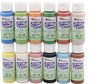 Creative hobbies maico stroke and coat glaze ensemble de peinture céramique, 1 | 12 pots assortis de 2 onces avec livre sur la façon de peindre la poterie. DIAYTAR COTE D'IVOIRE propose une expérience d'achat unique, personnalisée pour répondre aux besoins spécifiques de chaque client. La plateforme permet aux utilisateurs de naviguer facilement à travers ses catégories de produits, d'effectuer des recherches ciblées et de découvrir de nouvelles marques et articles. Les clients bénéficient également d'un service client toujours disponible pour les aider.
