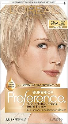 L'oréal préférence supérieure, 9-1/2a, blond cendré clair (froid) 1 par paquet de 2)