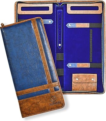 Sac de rangement pour cravates de voyage - rangement pour cravates, bleu royal