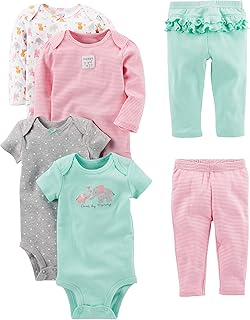Simple joys by carter ensemble 6 pièces sous-vêtements (courts et longs) et pantalons