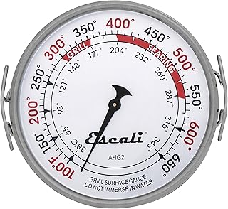 Thermomètre de surface à gril direct en acier inoxydable scali ahg2, plage