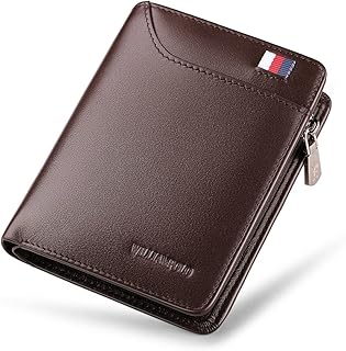 William polo portefeuille fin en cuir véritable pour hommes, pince à billets, petite