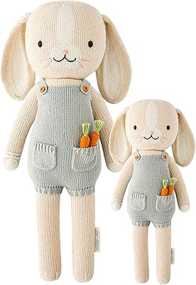 Poupée henry le lapin cuddle+kind - poupées faites à la main avec amour