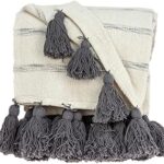 Collection parkland seema transitional multicolore tissé à la main 52" x 67" jeté