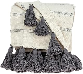 Collection parkland seema transitional multicolore tissé à la main 52" x 67" jeté