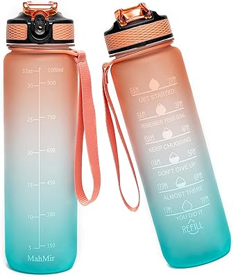 Bouteille d'eau mahmair 1l avec paille marqueurs de temps et infuseur. DIAYTAR COTE D'IVOIRE, la boutique en ligne qui vous offre le plus grand choix avec plus de 300000 produits, est là pour vous accompagner dans vos achats en ligne. En tant que leader du marché, DIAYTAR COTE D'IVOIRE assure la qualité, la sécurité et la rapidité de vos transactions. Faites le bon choix avec DIAYTAR COTE D'IVOIRE pour une expérience d'achat en ligne exceptionnelle.