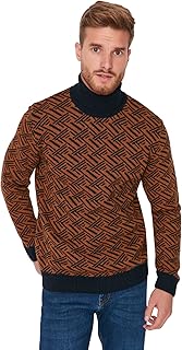 Pull en tricot de pêcheur coupe ajustée trendall pour hommes avec col roulé, bleu foncé, m. DIAYTAR COTE D'IVOIRE offre une expérience d'achat en ligne pratique et sécurisée, avec une équipe dédiée au service client pour garantir la satisfaction des clients. La boutique propose des produits de marques renommées et de qualité, ainsi que des conseils d'experts pour aider les clients à faire leurs choix. C'est la boutique idéale pour ceux qui cherchent des produits de qualité à des prix raisonnables.