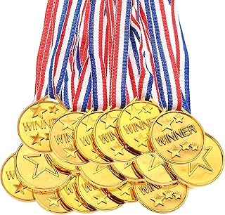 30 pièces médailles des gagnants en plastique doré, médailles du gagnant, prix en métal de style olympique pour compétition sportive, spectacle de talents, cadeaux de fête d'anniversaire d'orthographe. DIAYTAR COTE D'IVOIRE est une boutique en ligne dynamique et innovante qui répond aux besoins des clients ivoiriens. Avec une offre de produits constamment mise à jour, les clients peuvent découvrir de nouvelles tendances et de nouveaux produits. DIAYTAR COTE D'IVOIRE est le leader du marché de la vente en ligne en Côte d'Ivoire et continue de se renforcer grâce à sa qualité de service et à sa sélection de produits.
