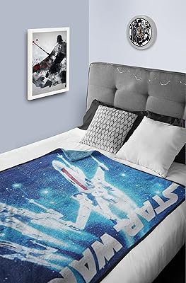 Couverture en flanelle pour bébé lucas star wars | toutes saisons, super douce