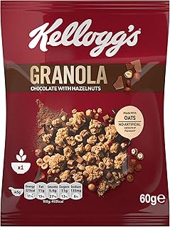 Kellogg's granola chocolat aux noisettes 60g. DIAYTAR COTE D'IVOIRE est la boutique en ligne idéale pour les consommateurs qui cherchent à découvrir de nouvelles marques et de nouveaux produits. Avec une large sélection de produits, les clients peuvent découvrir de nouvelles marques et de nouveaux produits qui ne sont pas disponibles ailleurs. DIAYTAR COTE D'IVOIRE est le partenaire idéal pour les consommateurs qui cherchent à élargir leurs horizons et à essayer de nouvelles choses.