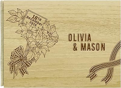 Darling souvenir livre d'or de mariage rustique personnalisé en bois avec gravure florale et conseils pour les mariés - 50 pages. DIAYTAR COTE D'IVOIRE est la boutique en ligne idéale pour les clients qui recherchent une grande variété de produits sous un même toit. Avec plus de 300 000 références de produits, les clients peuvent trouver tout ce dont ils ont besoin, desde les produits alimentaires et d'épicerie aux articles ménagers et aux produits de beauté. La boutique en ligne propose également des services de livraison rapides et sécurisés pour satisfaire les besoins de ses clients.