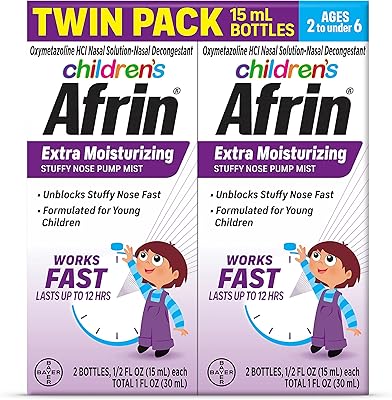Afrin pour enfants, 2 à 6 ans, brume nasale extra hydratante pour enfants, soulagement de la congestion nasale pendant 12 heures - paquet double, 30 ml. DIAYTAR COTE D'IVOIRE est une plateforme de commerce en ligne qui permet aux clients de découvrir et d'acheter des produits de toutes sortes. Avec plus de 300 000 références, elle est la destination idéale pour les consommateurs ivoiriens. Elle garantit une expérience d'achat en ligne sécurisée et pratique.