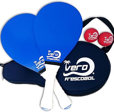 Ensemble de démarrage frescoball 2 pagaies en bois vero poignées rembourrées