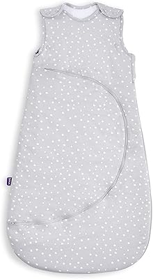 Sac de couchage snooz patch, 6-18 mois, 2,5" tog, spot white, gris/blanc, 460