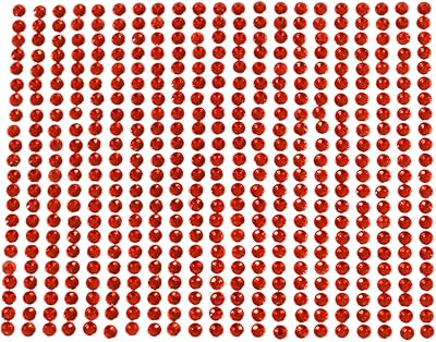 Wrapables 846 pièces autocollant strass cristal diamant, 4 mm, rouge