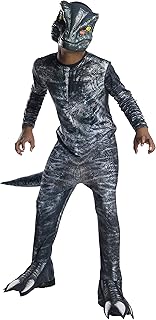 Costume velociraptor rubie's de jurassic world, taille s, bleu