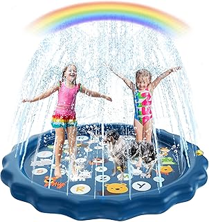 Castowave splash pad pour les tout-petits tapis de jeu avec arroseur