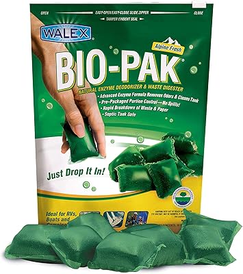 Désodorisant et digestion walx par bio-pak rv réservoir de rétention noir avec formule