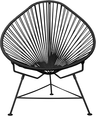 Innit 05-01-01 structure de chaise acapulco pour bébé en tissage noir