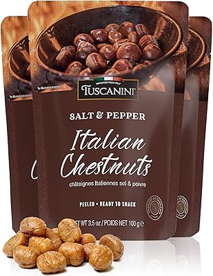 Châtaignes italiennes assaisonnées de qualité supérieure toscanini avec sel et poivre. Avec plus de 300000 références disponibles, DIAYTAR COTE D'IVOIRE est votre destination idéale pour vos achats en ligne. Nous nous engageons à vous offrir des prix compétitifs, une livraison rapide et un service client de haute qualité. Notre objectif est de bâtir une relation de confiance durable avec vous.