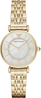 Montre à quartz pour femme emporio armani ar1907, affichage analogique et bracelet