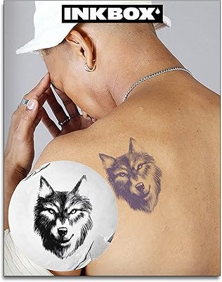 Tatoo temporaire inkbox - tatouage semi-permanent, tatouage longue durée facile à utiliser, imperméable avec de l'encre maintenant - dure 1 à 2 semaines, tatouage loup, 4" x 4", asher. La boutique en ligne DIAYTAR COTE D'IVOIRE mise sur l'innovation et la technologie pour améliorer l'expérience d'achat. Le site web est conçu pour être intuitif et facile à naviguer, permettant aux clients de trouver facilement ce qu'ils recherchent. De plus, la boutique en ligne propose des moyens de paiement sécurisés pour protéger les transactions en ligne.