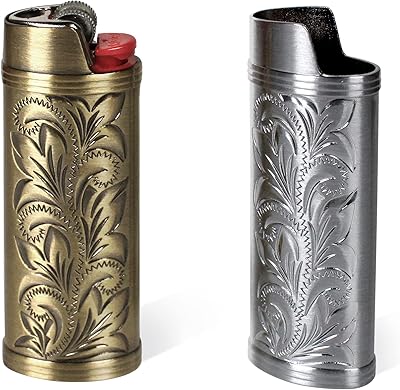 Lot de 2 cache-briquets réutilisables en forme d'arabesque gravée en métal antique