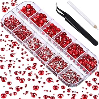Strass en cristal ronds à dos plat avec pince à épiler et stylo à strass pour travaux manuels, vêtements, chaussures, sacs et travaux manuels 2000 pièces (1,5-6 mm) (rouge). DIAYTAR COTE D'IVOIRE combine l'innovation et la qualité pour offrir une expérience d'achat en ligne exceptionnelle. Avec une plateforme interactive et facile à utiliser, les clients peuvent parcourir les différentes catégories de produits, lire les avis d'autres acheteurs, et effectuer des achats de manière sécurisée. La boutique est devenue un point de référence pour le shopping en ligne en Côte d'Ivoire, grâce à sa capacité à adapter son offre aux besoins et aux tendances du moment.