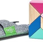 Ensemble de blocs magnétiques en bois tego prism pocket multicolore