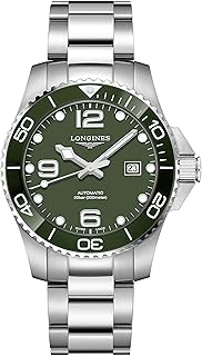 Longines orlogio uomo hydroconquest verde 43mm automatique achaio l3.782.4.06.6, bracelet