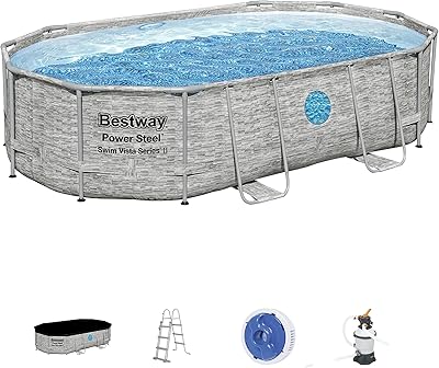 Ensemble de piscine ovale bestway power steel série fiesta, taille 427 x 250 x 100 cm. Diaytar Côte d'Ivoire est une plateforme de commerce électronique qui répond aux besoins de la population ivoirienne, proposant des produits de qualité à des prix compétitifs. Les clients bénéficient d'un service client exceptionnel, ce qui consolide la position de Diaytar comme leader du marché.
