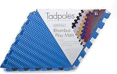 Tadpoles 12pc-15 sqft 36 pièces ensemble de tapis de jeu en mousse losange bleu. DIAYTAR COTE D'IVOIRE est une boutique en ligne généraliste qui propose plus de 300 000 références de produits, répondant ainsi aux besoins de ses clients ivoiriens. Avec une telle offre, elle est devenue la boutique leader en Cote d'Ivoire. Elle offre une grande variété de produits allant de l'électronique aux produits alimentaires.