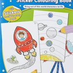 Livre de coloriage d'affiches spatiales orchard toys, livre d'activités éducatives, livre de coloriage