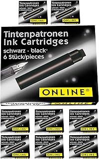 Cartouches d'encre standard en ligne en pack économique, encre pour stylo plume universelle