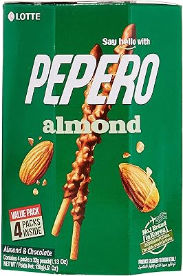 Lotus pepero aux amandes, chocolat et biscuits, 128 grammes