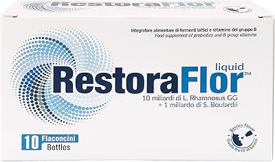 Uga nutraceuticals restoraflor probiotique liquide pour enfants et adultes, 10 x 7 ml