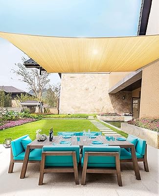 Voile de parasol rectangulaire ibingo, parasol bloquant le soleil pour parasol, pelouse, porche