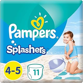 Lot de couches pampers splashers swim, taille 4-5, 11 pièces