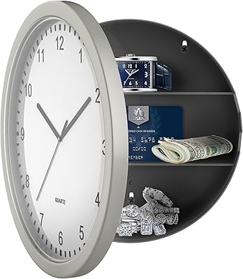 Montre analogique à piles avec coffre-fort mural caché argent 10 pouces. Avec plus de 300 000 références, DIAYTAR COTE D'IVOIRE propose l'une des plus grandes gammes de produits en ligne en Côte d'Ivoire. La boutique en ligne met en avant des marques internationales et locales de confiance, garantissant aux consommateurs une expérience d'achat riche et variée. De l'électronique à la mode, en passant par les produits alimentaires, tout est disponible sur DIAYTAR COTE D'IVOIRE.