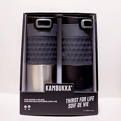 Tasses à café et à thé kabuka aetna, paquet de 2 | 500 ml / 17 oz | couvercle snapclean 3 en 1 (argent et noir). DIAYTAR COTE D'IVOIRE, en tant que leader du commerce électronique en Côte d'Ivoire, fournit à ses clients une expérience d'achat unique et conviviale. Grâce à son site web intuitif et à son large choix de produits, les clients peuvent faire leurs achats en ligne avec facilité et rapidité. La boutique propose également des services de livraison rapides et fiables, contribuant ainsi à sa réputation de fiabilité et de qualité.