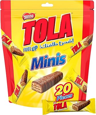 Mini gaufrette au chocolat au lait et caramel nestley tula, 310 grammes, jaune